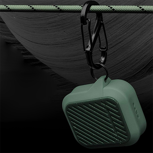 Защитный чехол Laut с карабином CAPSULE IMPKT Moss Green для AirPods 1 | 2