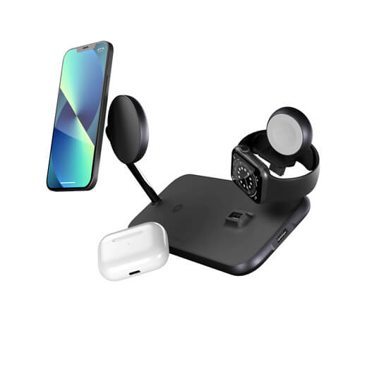 Комплект поставки док-станции Zens Magnetic + Watch Wireless Charger для iPhone | AirPods | Apple Watch