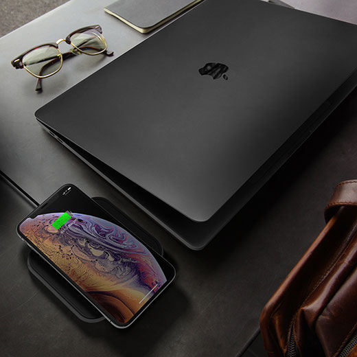 Беспроводная зарядка Zens Single Aluminium Wireless Charger 10W для iPhone | AirPods