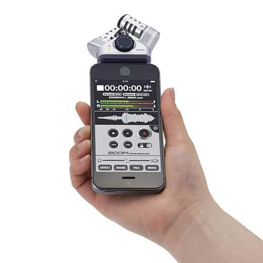 Цифровой конденсаторный стерео-микрофон Zoom iQ6 для iPhone | iPad | iPod Touch